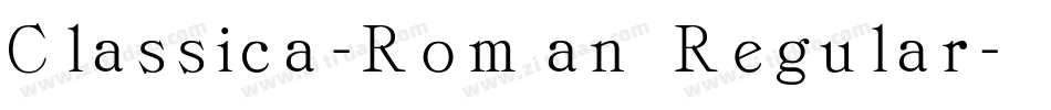Classica-Roman Regular字体转换